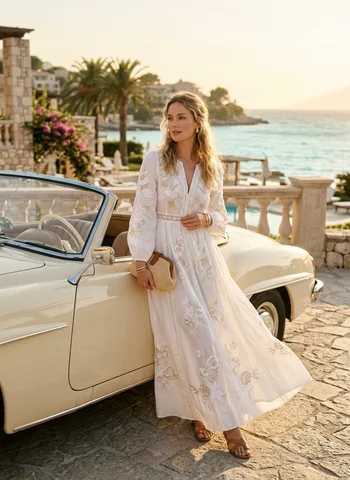 Vestido Longo Floral Fluido RM Store